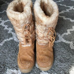 JCrew Adirondack Faux Fur Suede Winter Boots